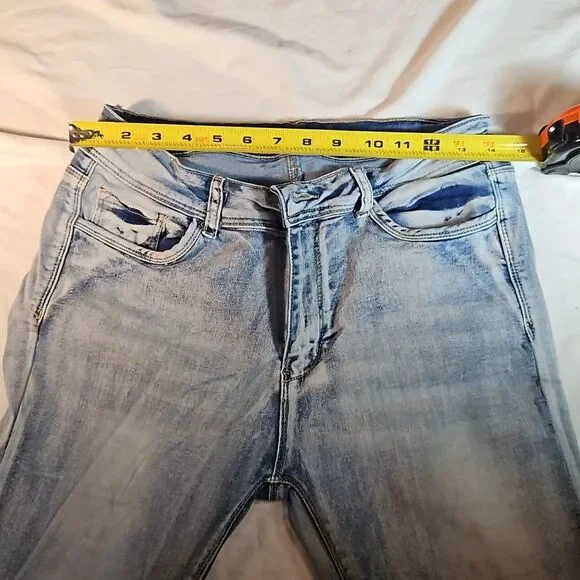 Bamboo Acid Wash Jeggings Size 13 - Picture 5 of 7